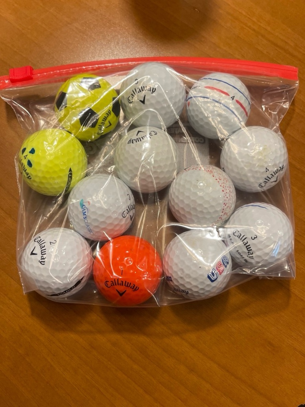 Callaway Mixed Golf Balls - White, Yellow, Orange one dozen